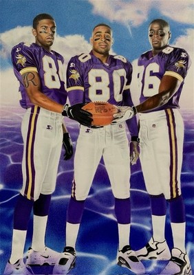 Randy Moss / Cris Carter / Jake Reed MINNESOTA VIKINGS Three Deep
