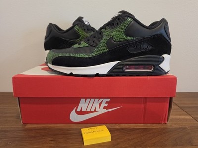 Nike Air Max 90 QS Green Python Snake Skin 8.5 CD0916001 Black