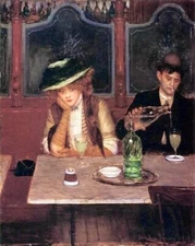 The Absinthe Drinker : Jean Béraud : 1908 : Archival Quality Art Print