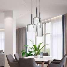 3 Heads Modern LED Chandelier Pendant Lamp Dining Room Ceiling Light Fixture