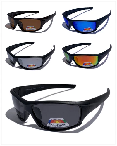 Mens Womens Sport Polarised Driving Fishing Large Sunglasses Vintage 655