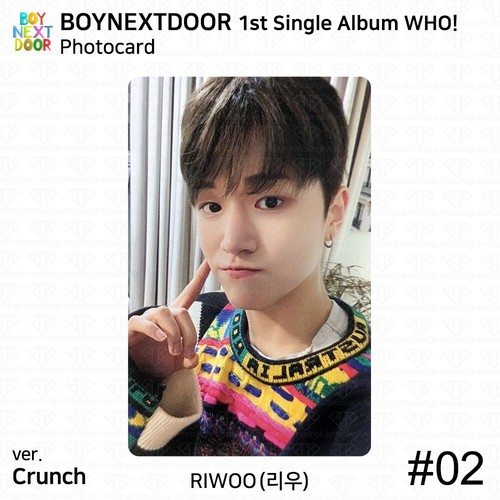 BOYNEXTDOOR 1st Single Album WHO Crunch Ver Who Ver Official Photocard Postcard - Picture 39 of 96