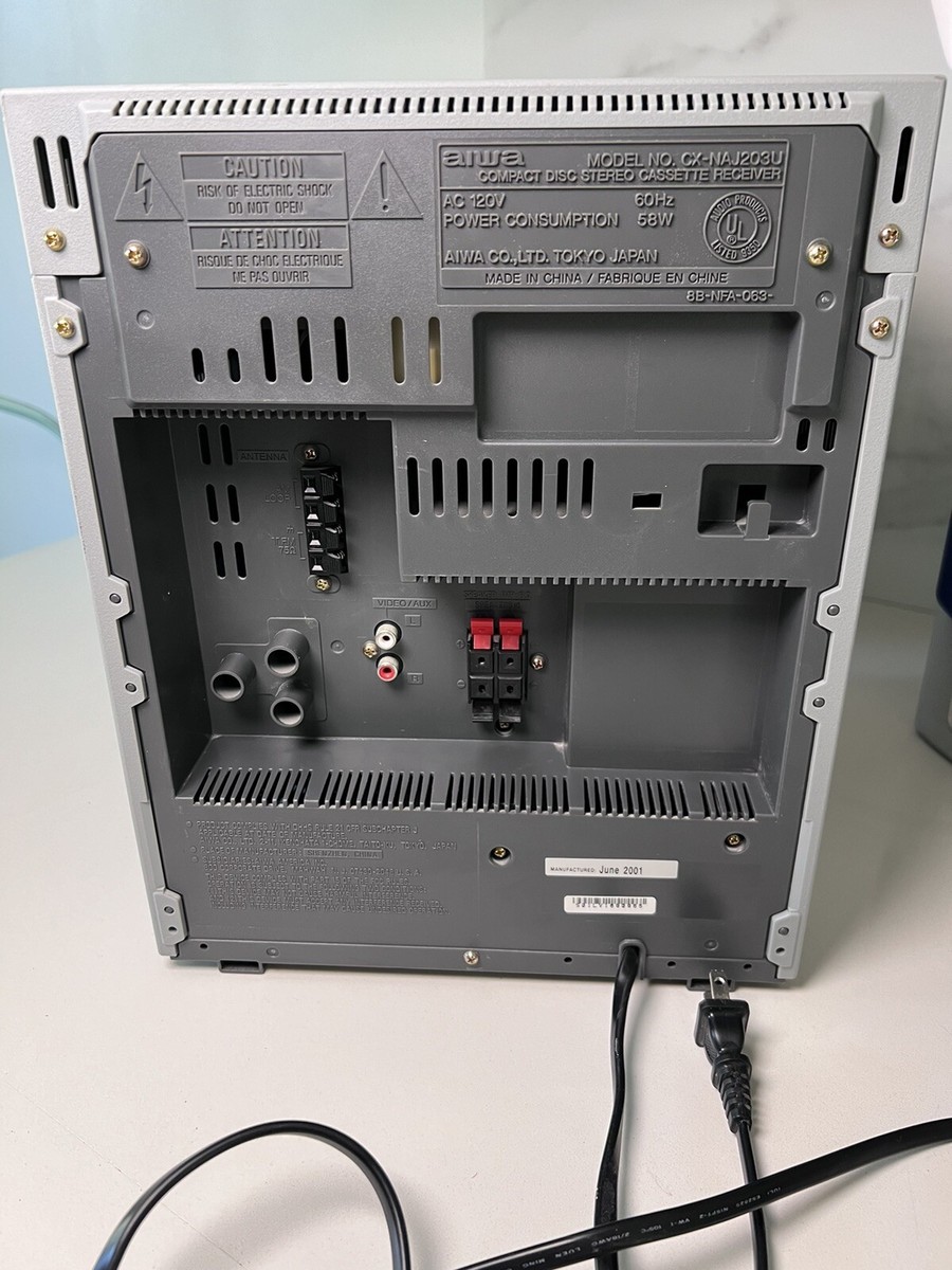 AIWA NSX-AJ203 Audio System 3-CD Changer Dual Cassette Vintage