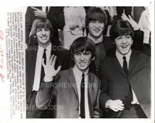 The Beatles Arrive in L.A. on April 18, 1964 Wide World Original Press photo
