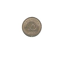 1954 DENMARK Coin 10 ORE 