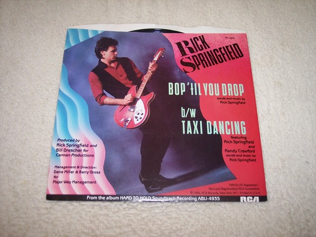 Rick Springfield Bop Til You Drop Video