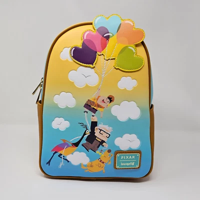 🌍📦 Loungefly Up Oben là-haut Balloon Heart Carl Mini Rucksack Backpack Sac Dos - Bild 1 von 4