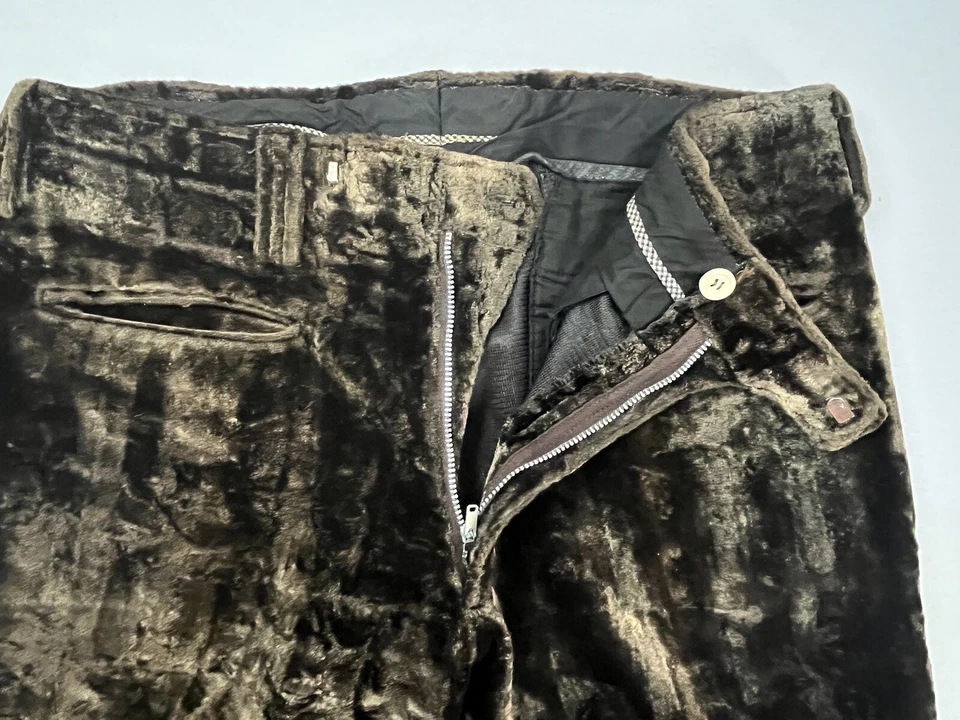 Pantalones Vintage Terciopelo Psicodélico Rock Disco Años 60 70 32x29 Foto 3 de 4