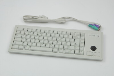 Cherry G84 4420lpbeu 0 15in Ultra Slim Int L 83 Keyboard Ps2 Port Grey 
