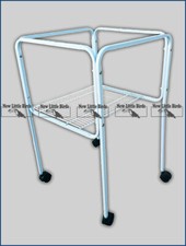 Carrello con Ruote per Gabbie BIANCO Dimensioni 47 x 47 x 74,5 cm Cod. 84808