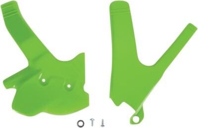 UFO Replacement Green Frame Guards For Kawasaki KDX 200 95-06