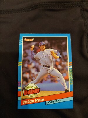 1991 Donruss Nolan Ryan baseball card #BC-3 highlights Texas Rangers mint