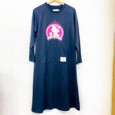 Sanrio Charmmy Charmy Kitty Pajamas Dress M Long Sleeve Black Character Rare JP