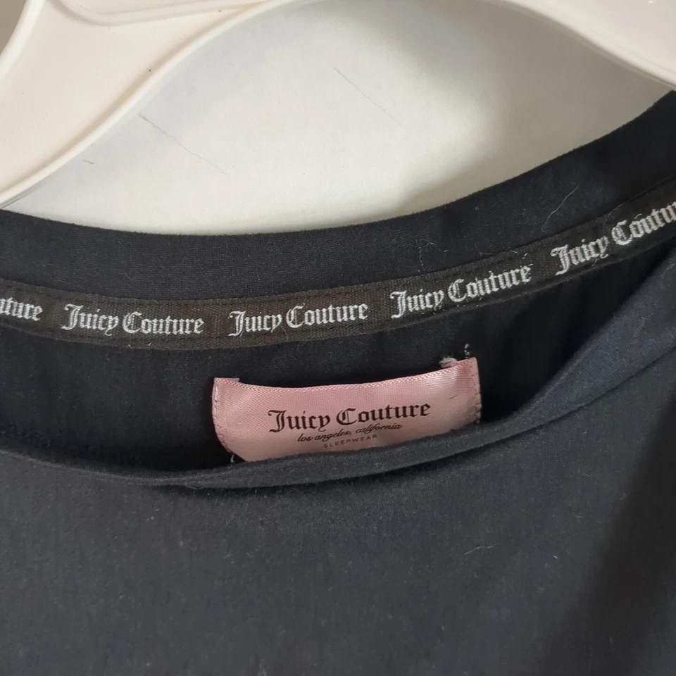 Juicy Couture Pajama/ Sleepwear Set XS Black And White  - Image 3 of 4