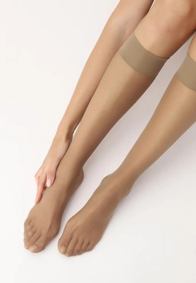 10 Pack Oroblu Jeune 20 den Knee Highs sheer with a high soft border One Size 