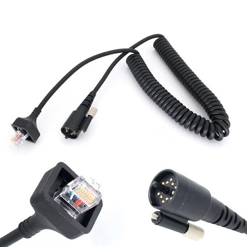 2Pcs NEW KMC-27 Mic Cable For KENWOOD TK-690 TK-790 TK-890 TK-5710 TK-5810 Radio - Picture 2 of 5