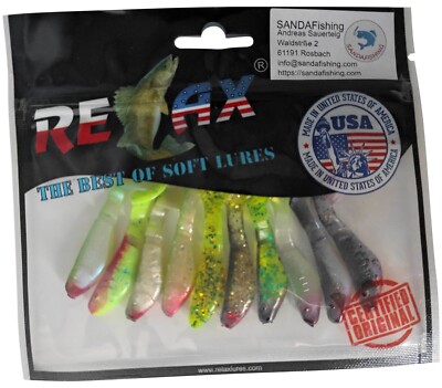 Sonderangebot RELAX Gummifische  5 cm  Barsch Forelle Hecht Zander Köder Kopyto
