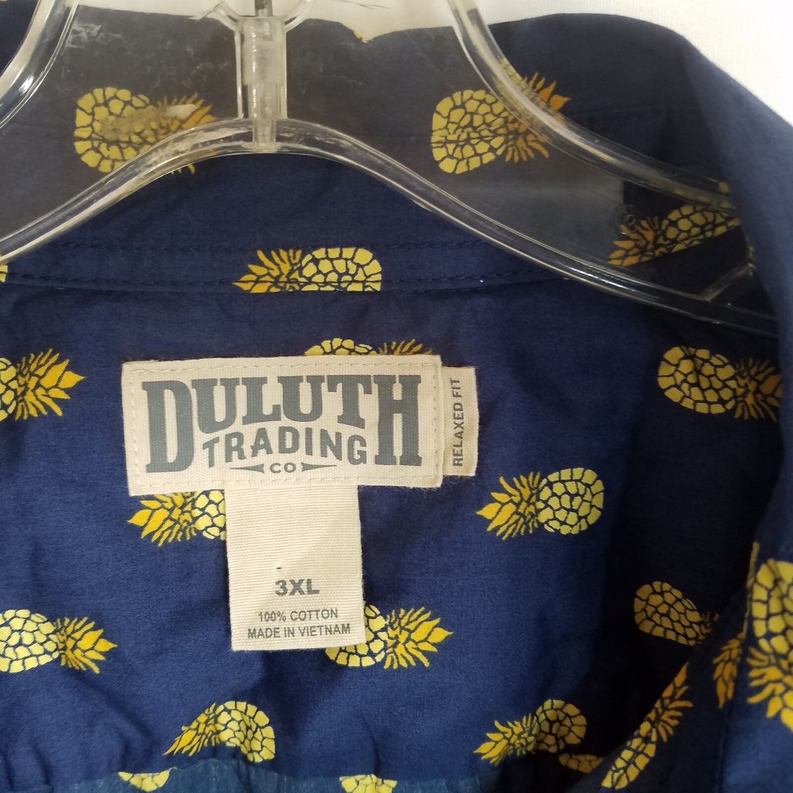 Duluth Trading Co Pineapple Pattern Button Front … - image 3