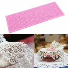 Lace Silicone Mold Mould Sugar Craft Fondant Mat Cake Decorating Baking Tools