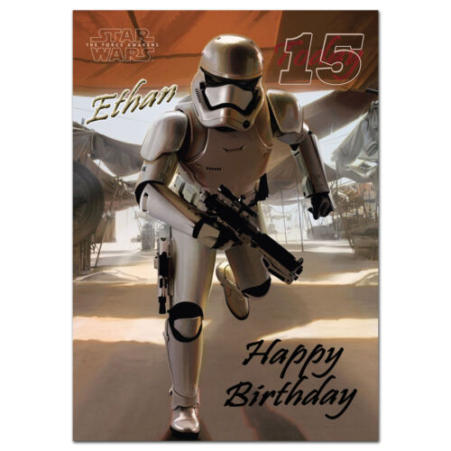 Star Wars Son Stormtrooper Birthday Card SG31234 - Afbeelding 1 van 1