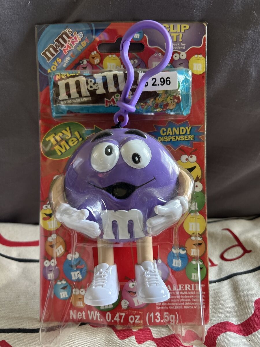 RARE M&M VIOLET PURPLE ClipIt/ZipIt Collectible candy RARE M&M VIOLET PURPLE ClipIt/ZipIt Collectible candy