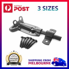 Pad Bolt Padbolt Slide Door Bolt Barrel Latch Long Shoot Lock Matt Black Gate