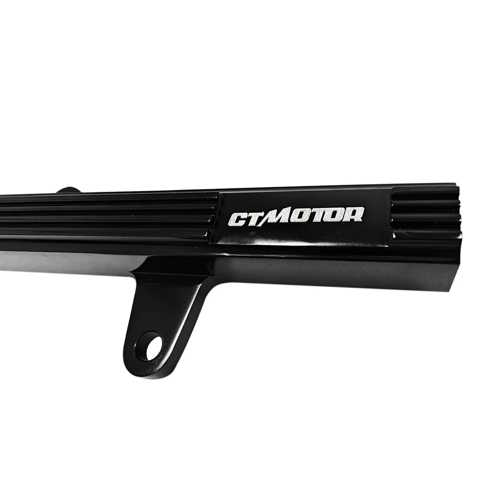 Black Billet Fuel Rail Upgrade Kit For 1989-1994 Nissan 240SX S13 SR20 SR20DET Foto 2 de 4