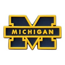 Michigan Wolverines Vintage Style Shoe Charm/cupcake Topper. 1"x.5"