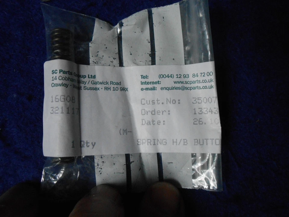 Nuevo SC Parts Grp Freno de Mano Botón/Muelle Austin Healey 100-6 3000 317073 321117 Foto 3 de 4