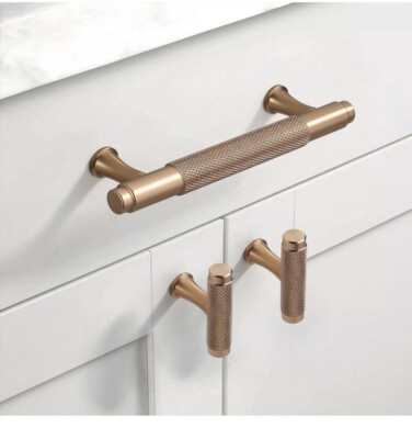10 Pack 5-Inch Champagne Bronze Cabinet Handles – Zinc Alloy Drawer Pulls For Kitchen, Bathroom, Dresser