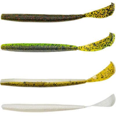 Strike King Rage Cut-R Worm 15cm - 7 Gummiwürmer, Kunstköder, Softbaits, Köder