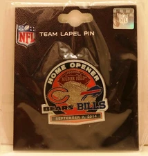 2014 BUFFALO BILLS VS CHICAGO BEARS SEPTEMBER 7, 2014 GAME DAY PIN – NEW