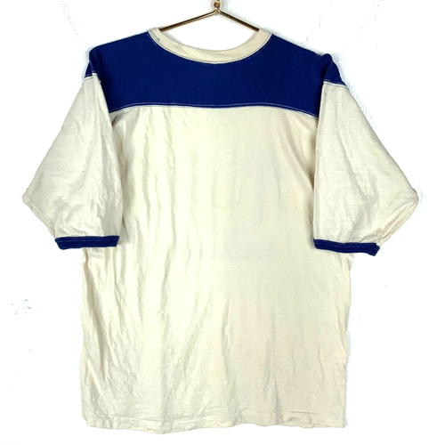 Vintage 1970s University Of Hawaii T-shirt Size Large White Ringer Ncaa - Picture 3 of 6
