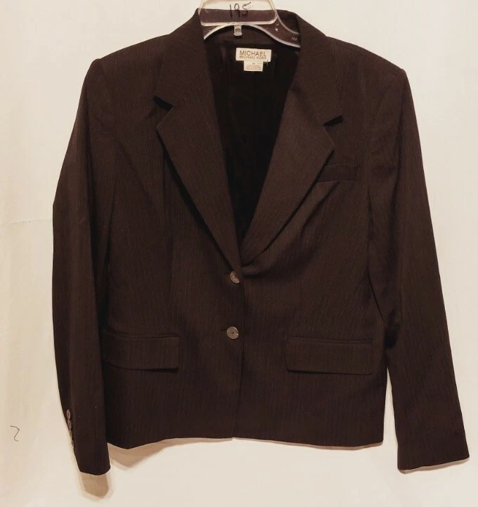 Giacca cappotto tuta business blazer donna Michael Kors taglia 10 scarpa pizzo accento