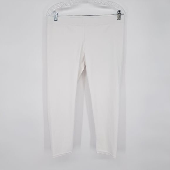 GEAR BUNCH solid White Capri Squat Proof Leggings… - image 1