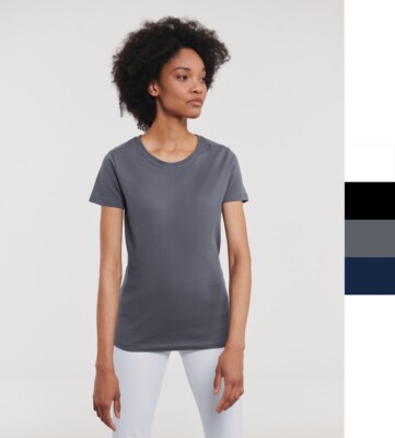 Russell Pure Organic Damen T-Shirt organisch Heavy Baumwolle Tee R-118F-0 NEU