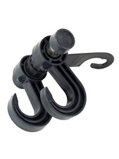Auto Car Hanger Headrest Hooks Organize Bags Hang Coats Jackets Purses Blk