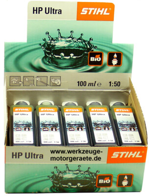 10x 100ml Zweitaktmotoröl Stihl HP Ultra, 0781 319 8612, Mischöl, 1 Liter