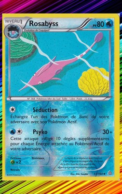 Rosabyss Reverse -XY5:Primo Choc - 51/160 - Pokemon Karte Neu Französisch