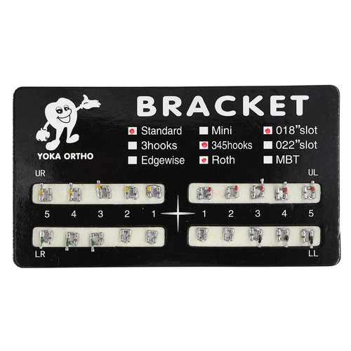 10 Packs Dental Orthodontic Black Board Mental Bracket Brace 20Pcs/Pack 8 Sizes - 第 28/31 張圖片