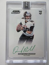 2022 Panini NFL Instant Access Desmond Ridder Rookie RC On Card Auto SSP 5/10