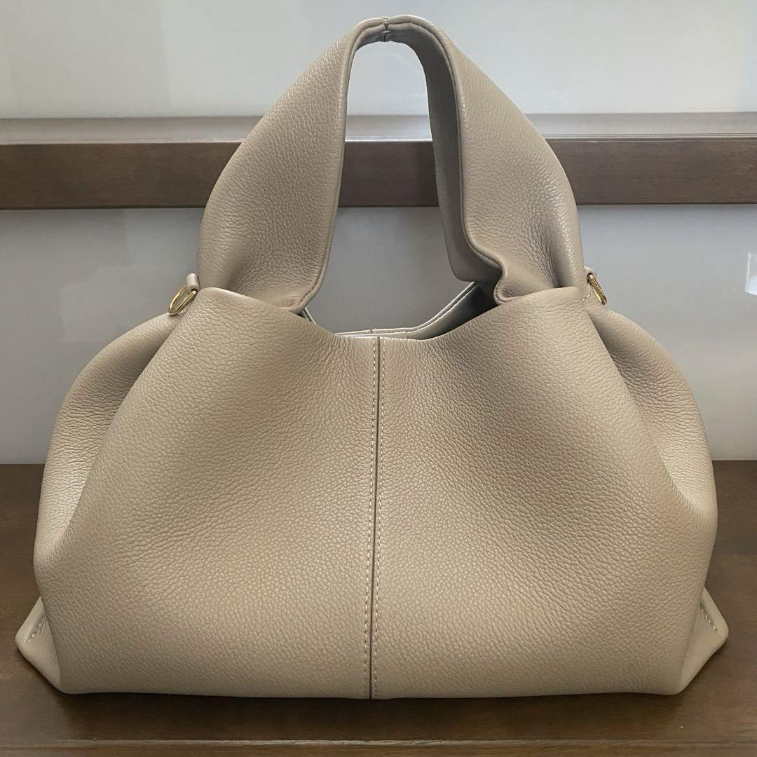 POLENE Numero Neuf Number Nine Mini Crossbody TAUPE White POLENE Numero Neuf Number Nine Mini Crossbody TAUPE White