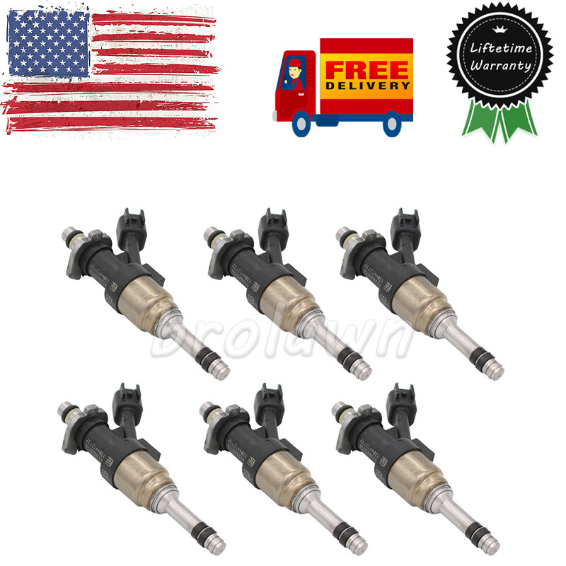 6x Fuel Injectors For 14-17 Chevrolet GMC GM Trucks 4.3L& 5.3L 12668390 12623116