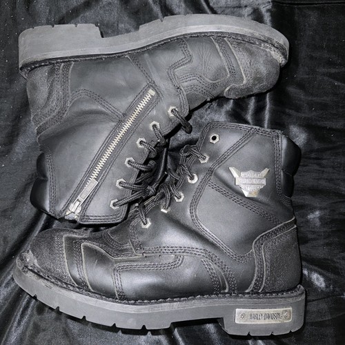 Harley-Davidson Men's 8.5 Stealth Motorcycle Boots Black Riding D91642