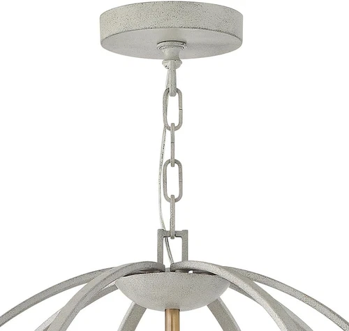 Hinkley Euclid 3468CG Transitional Eight Light Foyer Pendant, Cement Gray - Picture 6 of 8