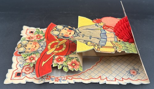 Tarjeta de San Valentín Pop-Up de colección troquelada avión piloto de aviación niños - Imagen 6 de 11