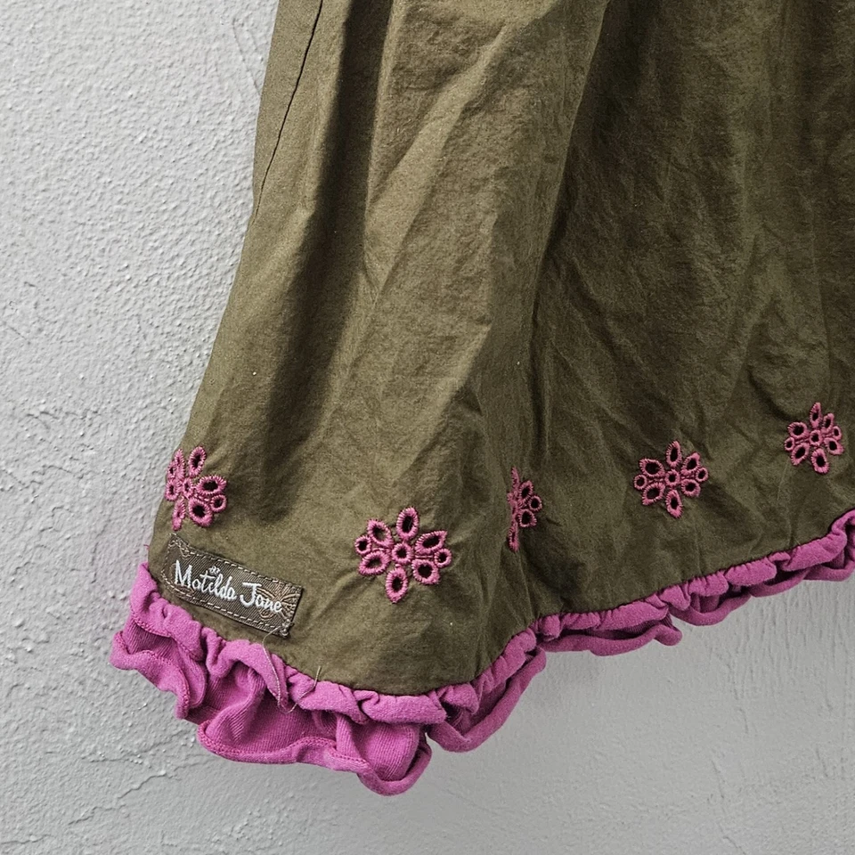 Matilda Jane Size 16 Girls Seabean Mixed Print Ruffle Sleeveless Tank Top - Image 4 of 4