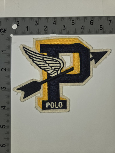 PARCHES POLO RALPH LAUREN NUEVO PARCHE ALA P AZUL/AMARILLO - Imagen 1 de 1