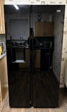 Beko Fridge Freezer ASGN542B American Style Side-by-Side  – Excellent Condition