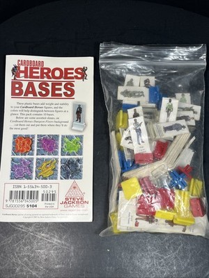 Lot of Vintage Steve Jackson Games Cardboard Heroes 2003***AS IS***USED***